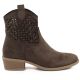 2. Women's openwork brown cowboy boots Jezzi RMR2353-16