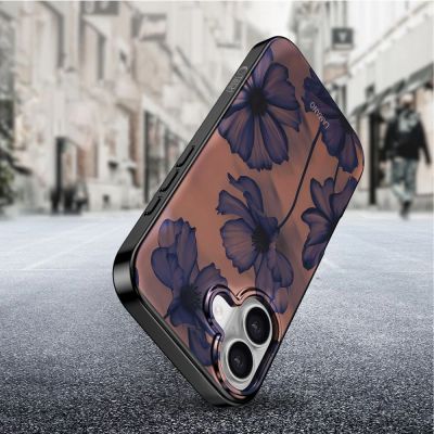 7. Tech-Protect Lamano MagSafe case for iPhone 17 - brown-purple