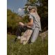 6. Women's loose T-shirt with print 4F 4FKAW26TTSHF4502-26S