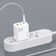 5. Dudao A29C 65W GaN Wall Charger + USB-C Cable - White