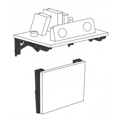 4. MACLEAN FOLDING WALL SHELF BRACKET MACLEAN FOLDING WALL SHELF BRACKET, MIN 250MM, MAX 500MM, MAX 50KG, 2 PIECES, M