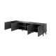 2. ABETO TV cabinet 200x42x52 graphite/glossy graphite