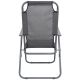 24. CAMPING CHAIR WITH ARMRESTS 61x66x65-108CM FOLDING DARK GRAY ENERO CAMP - 2nd QUALITY
