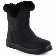 Women's flat insulated snow boots black Potocki KI24322