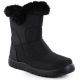 Women's flat insulated snow boots black Potocki KI24322
