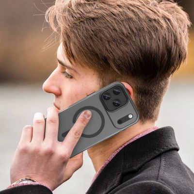 7. Magnetic Abrasive iPhone 17 Pro Case Compatible with MagSafe - Matte Black