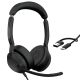 3. Jabra Evolve2 50 USB C/A UC Stereo Headphones - Stereo (25089-989-799)