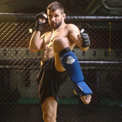 2. Flexible Shin Guards M - Shinrage Blue