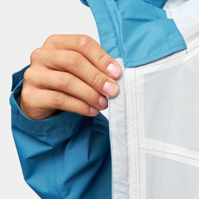 4. Men's 2.5-layer Alpinus Carniche 10K Blue Rain Jacket - FF18133