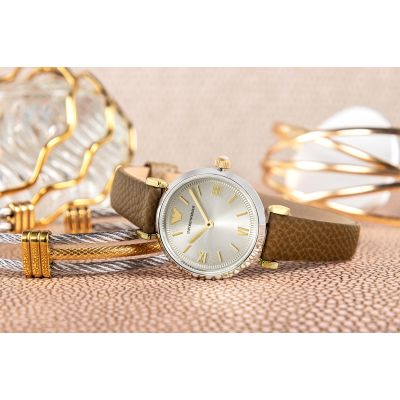 6. EMPORIO ARMANI Gianni T-Bar AR11770 Women's Watch + BOX