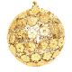 6. DECORATIVE BALL WITH SEQUINS 8 CM GOLD