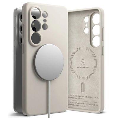 Ringke Silicone MagSafe Case for Samsung Galaxy S26 Ultra - Beige