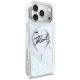 4. Karl Lagerfeld Liquid Glitter Karl Script Logo MagSafe Case for iPhone 17 Pro Max - Clear