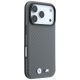 4. BMW M Carbon Metal Logo MagSafe Case for iPhone 17 Pro / 18 Pro - Gray