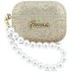 Guess Glitter Pearl Strap Case for AirPods Pro 3 - Gold