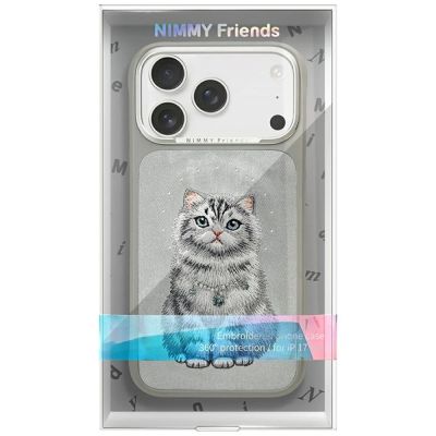 8. Nimmy Lucky Fashion Cat MagSafe case for iPhone 17 Pro - gray