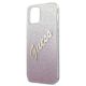 6. Guess GUHCP12SPCUGLSPI iPhone 12 mini 5.4" pink/pink hardcase Glitter Gradient Script