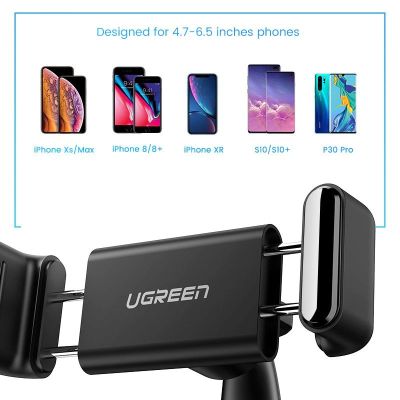 5. Ugreen LP189 60796 Car Phone Holder with Dashboard Buckle - Black