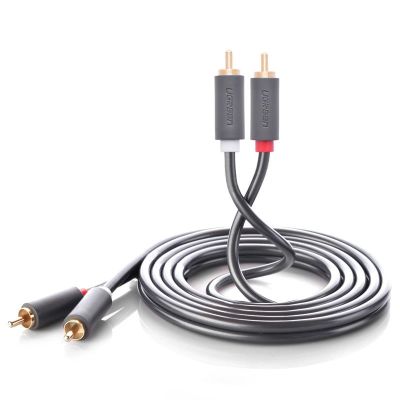 7. Ugreen AV104 10520 audio cable 2RCA (male) / 2RCA (male) 5m - gray