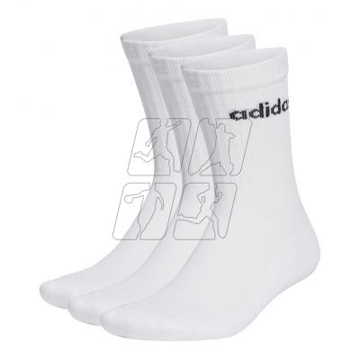 2. Adidas Linear Crew HT3455 socks