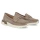 5. Women's beige leather platform loafers Filippo DP7528