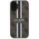 11. Guess 4G Printed Stripes MagSafe iPhone 16 Case - Brown
