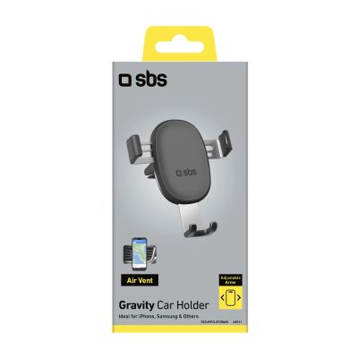 2. SBS TESUPPCLIPGRAVK smartphone holder for air vent, gravity - black