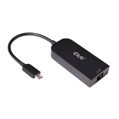 CLUB3D CAC-1520 Gender Changer / USB C Ethernet Cable Black