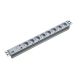 2. Bachmann 19" ALU 1U SS power strip, 8-way 35, grey, 2.0 m, without switch
