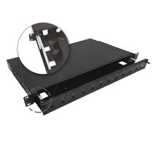 Alantec Telescopic fiber optic distribution box 12xSC simplex / 12xLC duplex 19" 1U with mounting accessories (glands, bands) (FOP-1U-12SCS-CP)
