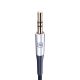 12. 3mk AUX minijack 3.5 mm / USB-C cable - silver