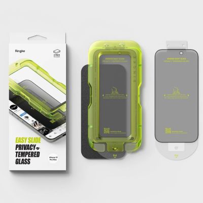 6. Ringke Easy Slide 2-pack Privacy Glass for iPhone 17 Pro Max
