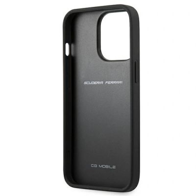 7. Ferrari On Track Carbon Stripe Case for iPhone 13 / 13 Pro - Black