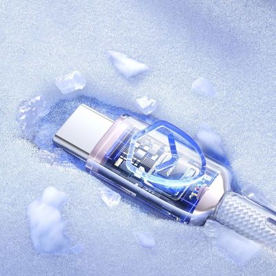 13. Joyroom S-A42 Crystal-Clear Series 60W USB-C - USB-C cable 1.2m - white