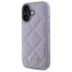 2. Guess Quilted Metal Logo case for iPhone 16 - light purple
