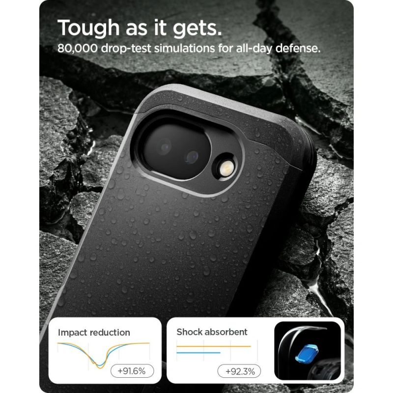 11. Spigen Tough Armor Mag MagSafe case for Google Pixel 10A - black