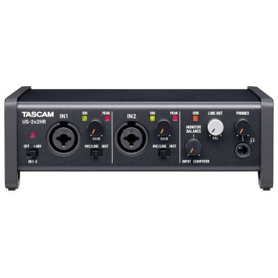 2. Tascam US-2x2HR - High-resolution USB audio/MIDI interface (2 in, 2 out)