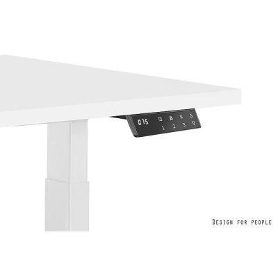 2. Desk/Table with adjustable height UNIQUE ACTIVE I 14-C103W-G-140-YZ-13 gray frame and top, 140X70 cm