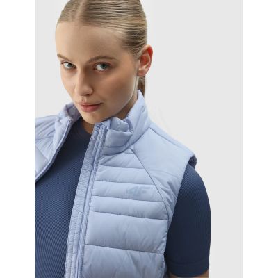 4. Women's quilted down vest with recycled filling 4F