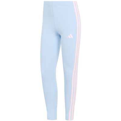 2. adidas Essentials 3-Stripes Cotton Women's Leggings Light Blue KD2352