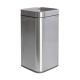 MAUL 9502594 Rectangular Waste Bin Stainless Steel Black, Silver