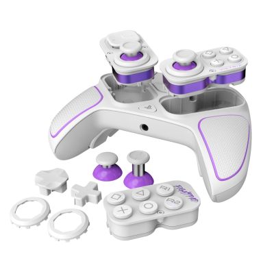 10. PDP 052-002-WH Game Controller Purple, White RF/USB Gamepad Analog/Digital PC, PlayStation 4, PlayStation 5