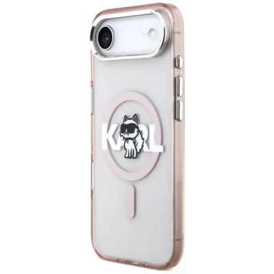 2. Karl Lagerfeld IML Choupette Sketch Logo MagSafe Case for iPhone 17 Air - Pink
