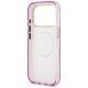 7. Guess IML Glitter Flowers Triangle MagSafe Case for iPhone 17 Pro / 18 Pro - Purple