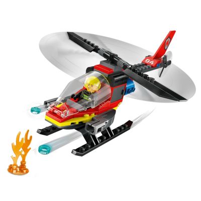 4. LEGO City 60411 Fire Rescue Helicopter