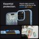 7. Spigen Crystal Hybrid Case for iPhone 15 Pro Max - Clear Blue