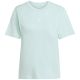 2. adidas Essentials Small Logo Cotton Light Blue Women's T-Shirt JY4965