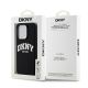 8. DKNY Liquid Silicone White Printed Logo MagSafe iPhone 14 Pro Case - Black