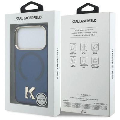 8. Karl Lagerfeld IML K Head Case for iPhone 18 Pro / 17 Pro - Blue