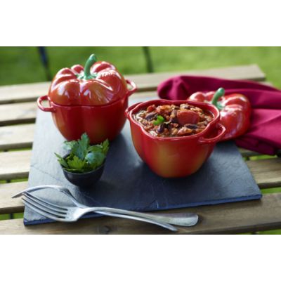 5. Mini Cocotte round pepper STAUB 40500-325-0 - red 470 ml
